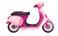 Scooter moped delivery motorbike in pink color motorcycle automatic transmission in pink color