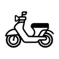 Scooter motorbike icon