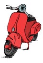 Scooter motorbike Vespa