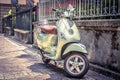 Scooter parked on an old street, Rome, Italy Royalty Free Stock Photo