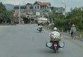 Scooter porcelain salesman on Hanoi