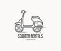 Scooter Rentals Logo Template