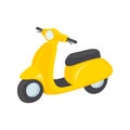 Scooter Sign Emoji Icon Illustration. Motorcycle Vector Symbol Emoticon Design Clip Art Sign Comic Style.