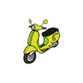 Scooter vintage retro design cartoon