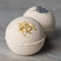 Scope bath. Cosmetic bomb. Meant for relaxation and body care