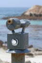Scope at Bird Rock near Monterey Royalty Free Stock Photo