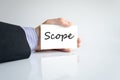 Scope text concept Royalty Free Stock Photo