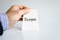 Scope text concept Royalty Free Stock Photo