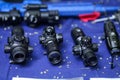 Scopes for tactical assault rifles Royalty Free Stock Photo