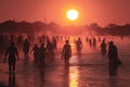 Scorching global heat wave breaks historic temperature records Royalty Free Stock Photo