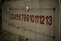 Score board of petanque vintage