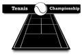 Score of the tennis match Royalty Free Stock Photo