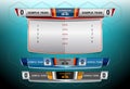 Scoreboard Broadcast Graphic and Lower Thirds Template Royalty Free Stock Photo