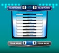 Scoreboard Broadcast Graphic and Lower Thirds Template Royalty Free Stock Photo