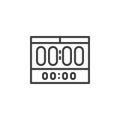 Scoreboard display line icon