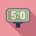 Scoreboard icon flat vector. Sport game Royalty Free Stock Photo