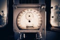The scoreboard of the old device of the speed meter of the elect Royalty Free Stock Photo