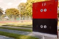 Scoreboard for Shuffleboard Royalty Free Stock Photo