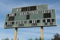 Scoreboard and sky