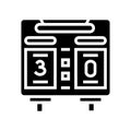 scoreboard soccer glyph icon vector illustration