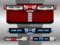 Scoreboard sport template for football and soccer