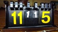 Scoreboard for sports - stock photo