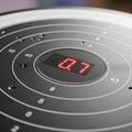 Scoring system, common in modern dartboards for tracking game Royalty Free Stock Photo