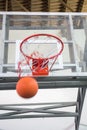 Scoring the winning points at a basketball game Royalty Free Stock Photo