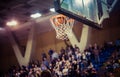 scoring the winning points at a basketball game Royalty Free Stock Photo