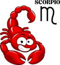 Scorpio Cartoon Character Horoscope Zodiac Sign