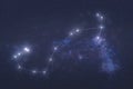 Scorpio Constellation in outer space Royalty Free Stock Photo