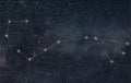 Scorpio Constellation. Zodiac Sign Scorpio constellation lines Royalty Free Stock Photo