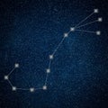 Scorpio Constellation. Zodiac Sign Scorpio constellation Royalty Free Stock Photo