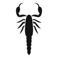 Scorpio desert icon, simple style Royalty Free Stock Photo