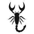 Scorpio icon, simple style Royalty Free Stock Photo