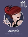 Scorpio sign vector Royalty Free Stock Photo
