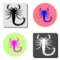 Scorpio. flat vector icon