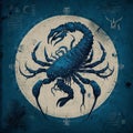 esoteric horoscope illustration of the zodiac sign scorpio hobby passion.