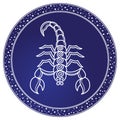 Scorpio Zodiac Sign Astrology and Horoscope Vector