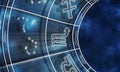 Scorpio Zodiac Sign, Night Sky Background Royalty Free Stock Photo