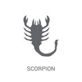 Scorpion icon. Trendy Scorpion logo concept on white background