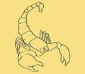 Scorpion Line Art