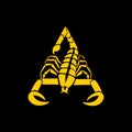 A scorpion logo Royalty Free Stock Photo