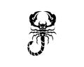 Scorpion Logo Template Vetor illustration Royalty Free Stock Photo