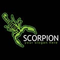 Scorpion logo vector. Royalty Free Stock Photo