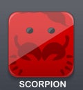 Scorpion zodiac icon