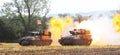 Scorpion tanks in action