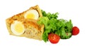 Scotch Egg Quiche With Salad Royalty Free Stock Photo