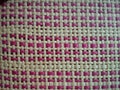 Scotch fabric in warm pink, red and beige colors