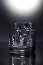 Scotch glass with ice